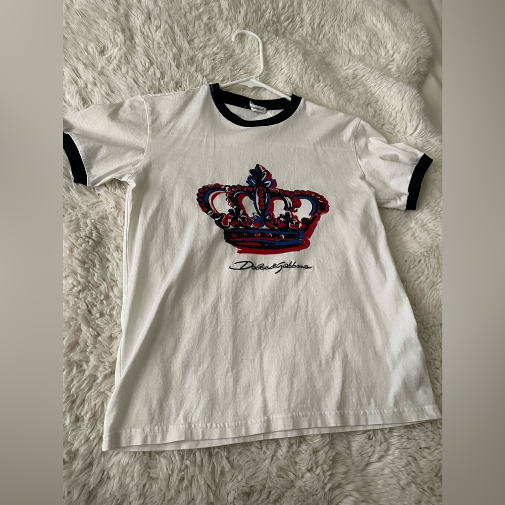 White dolce Gabbana t-shirt size 11/12